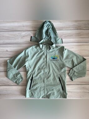 Sela Water Resistant Hooded Jacket Green XL NWT